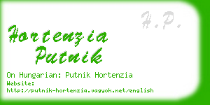 hortenzia putnik business card
